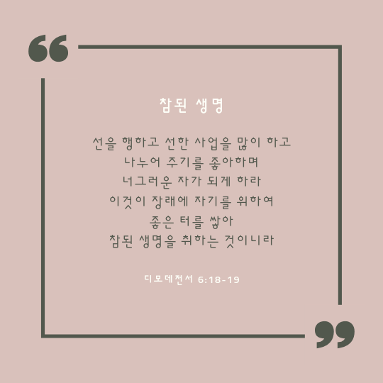 딤전 6:18-19