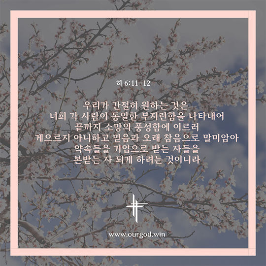 히 6:11-12